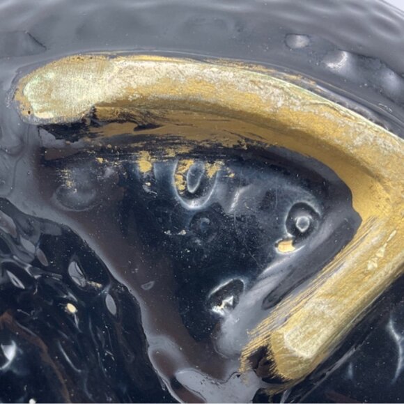 The Original California Pottery Vintage Divided Serving Tray With Brass Handle - Picture 9 of 13